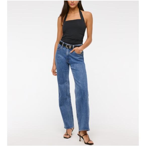 Abercrombie & Fitch Women's Medium Marble High Rise 90s Relaxed Jeans 25 Short - Picture 10 of 11